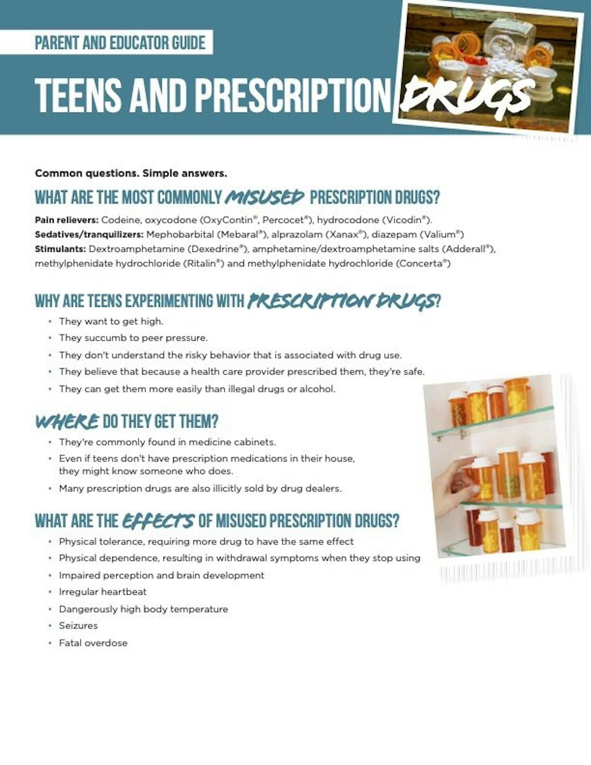 Teens and prescription drugs
