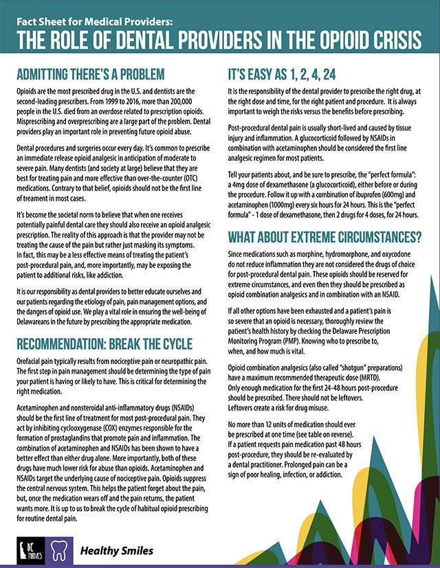 Fact Sheet for Dental Providers