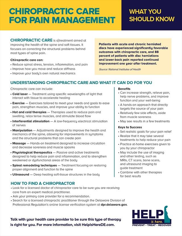 Chiropractic Care for Pain Management