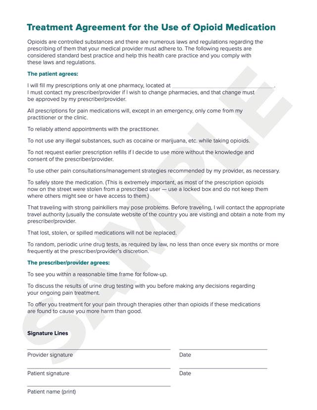 Sample Treatment Agreement