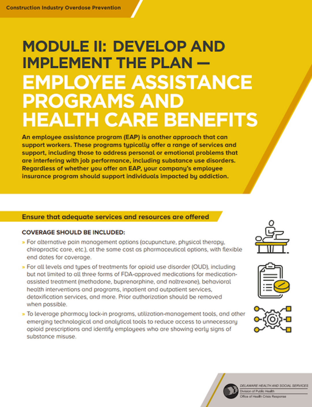 Module II: Develop and Implement the Plan — Employee Assistance Programs and Health Care Benefits