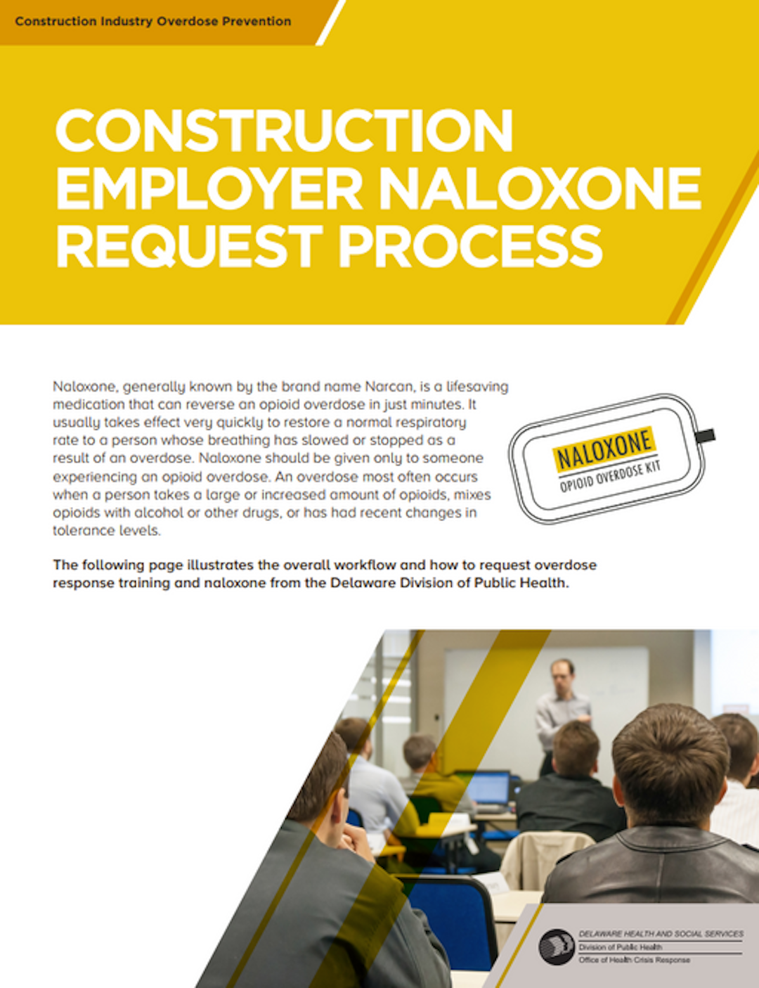 Construction Employer Naloxone Request
