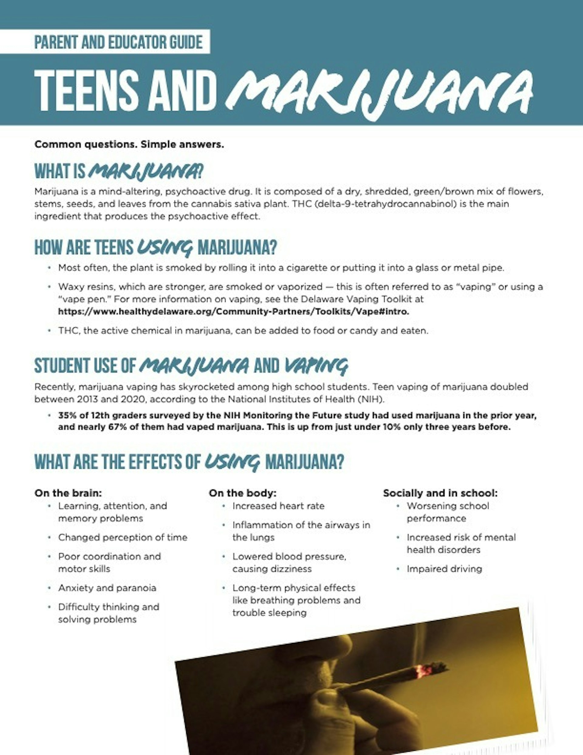 Teens and marijuana